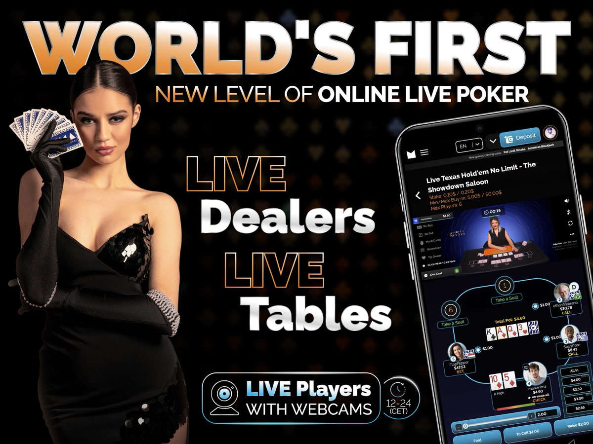 🚨 New Feature Alert! 🚨 We've just added a Webcam to enhance your poker experience. Check it out now, and let us know what you think!

#PokerLife #OnlineCasino