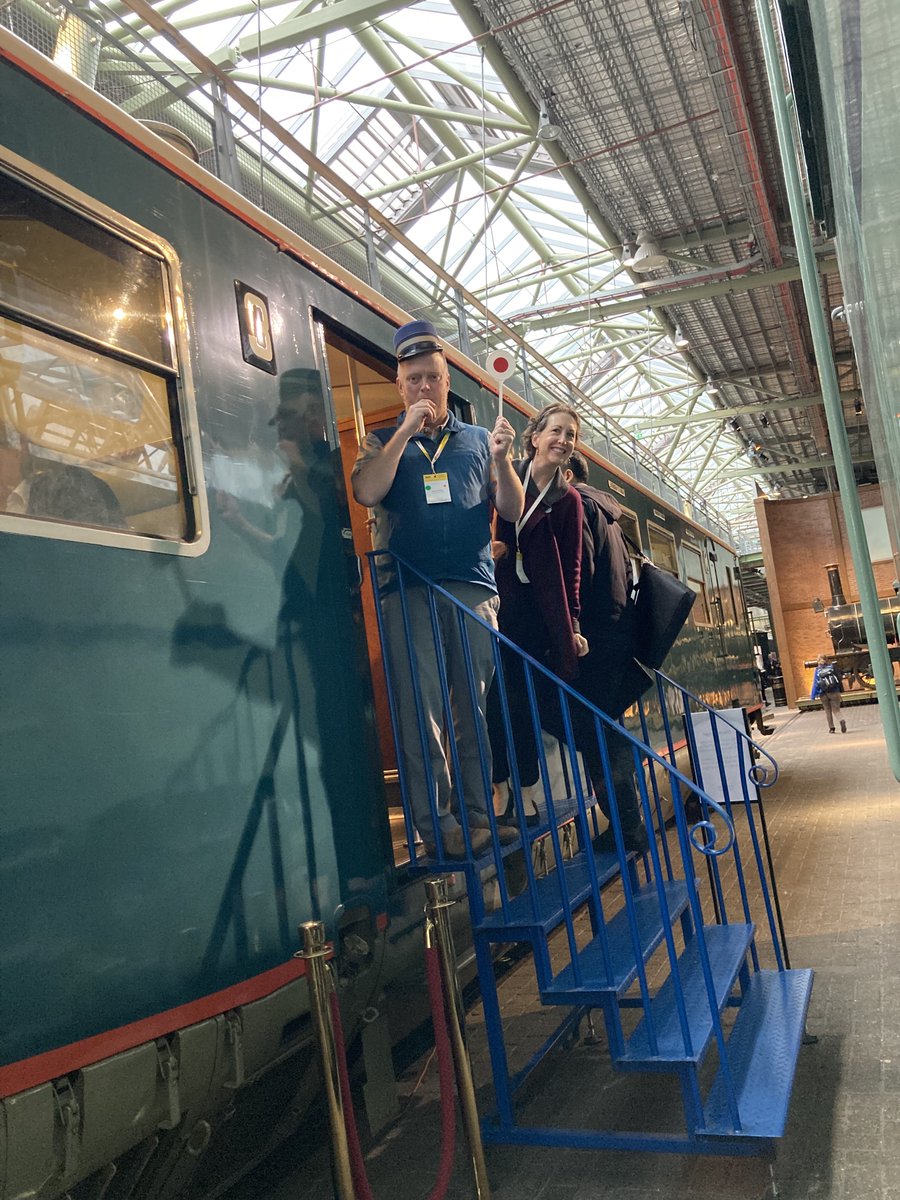 Memories of Utrecht, one month ago! Probably the first and last time I'll be able to say I was a train conductor for a poster session at an academic conference. Thanks @ISSOTL.