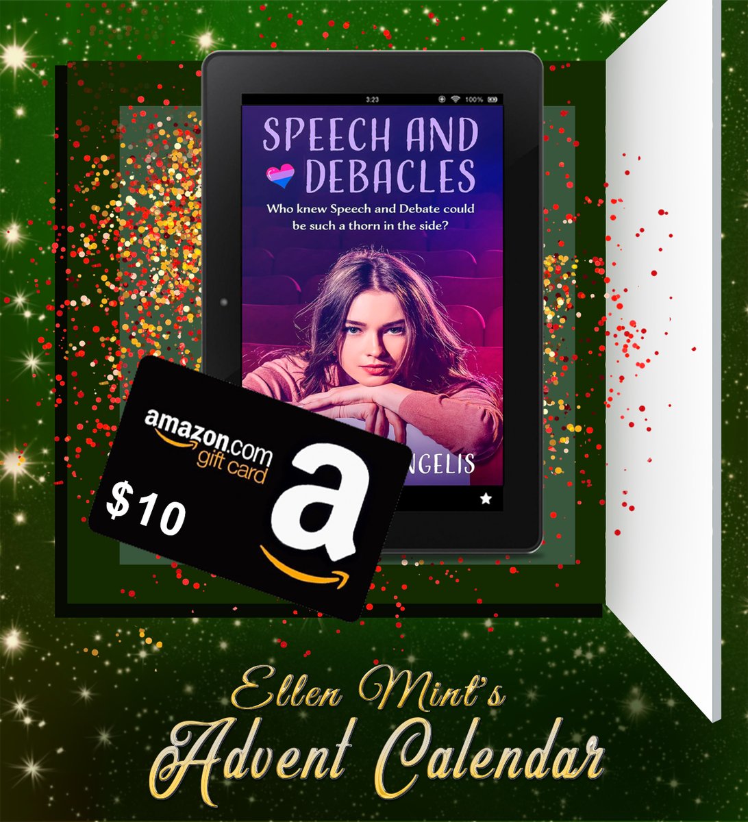hdiangelis's tweet photo. My book is in the ADVENT CALENDAR GIVEAWAY! Enter to win Speech and Debacles and a $10 Amazon gift card! Ends 12/25! https://t.co/Y8WJPpuiju #Giveaway #AdventCalendar #RomanceNovels #YoungAdult https://t.co/6CTlIoOtcs