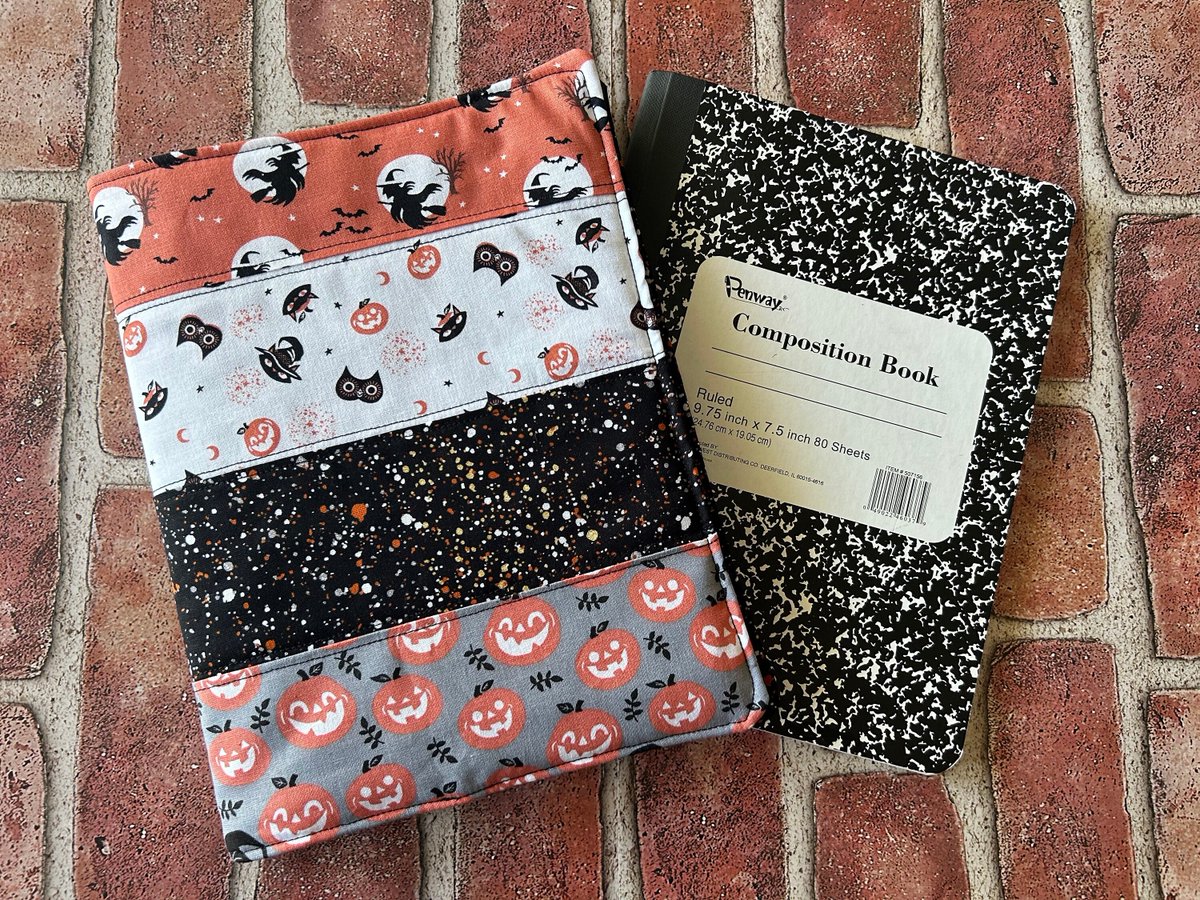 Jackolantern Composition Notebook Cover, Halloween Notebook Cover tuppu.net/2b9c1905 #craftshout #craftbizparty #CustomBookCover