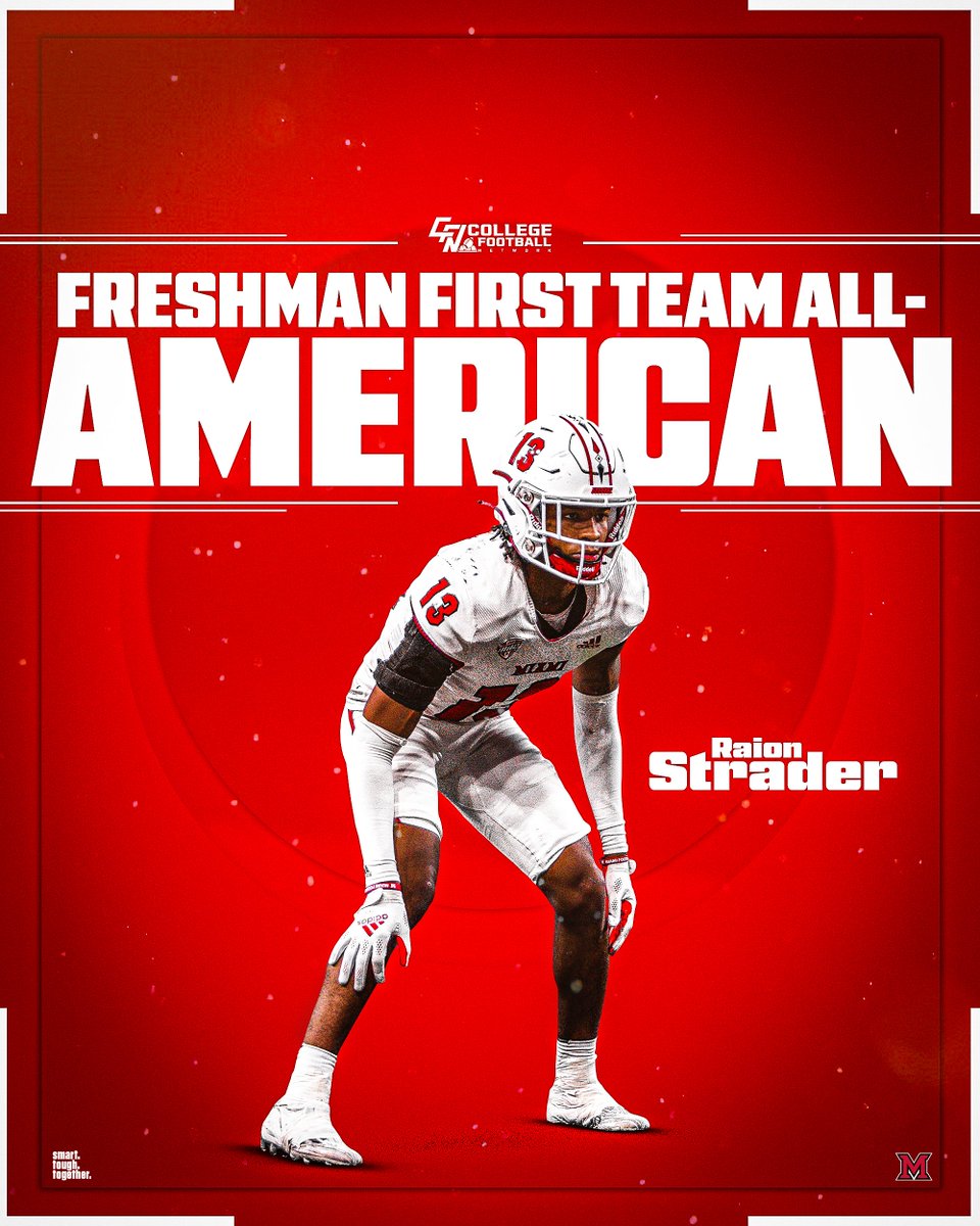 Congrats to @RaionStrader for being named a Freshman First Team All-American‼️ #RiseUpRedHawks | 🎓🏆