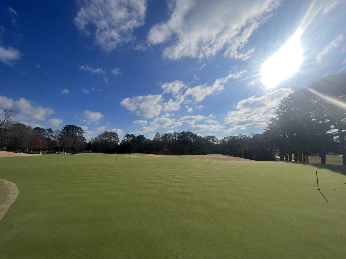 Great day to open the putting greens at Atlanta CC!