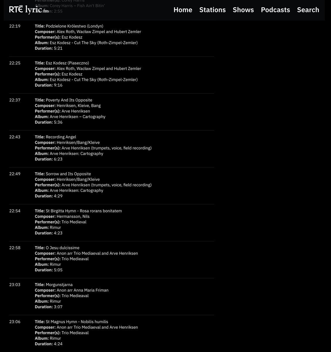 Alex Roth (@alexrothmusic) on Twitter photo I love that Bernard followed these tracks with a heavy dose of selections from the discography of <a href="/arve_henriksen/">Arve Henriksen</a>, who featured on my last release (<a href="/MultiTraction/">MultiTraction Orchestra</a> Orchestra's Reactor One). Excellent playlisting as always! I love that Bernard followed these tracks with a heavy dose of selections from the discography of <a href="/arve_henriksen/">Arve Henriksen</a>, who featured on my last release (<a href="/MultiTraction/">MultiTraction Orchestra</a> Orchestra's Reactor One). Excellent playlisting as always!