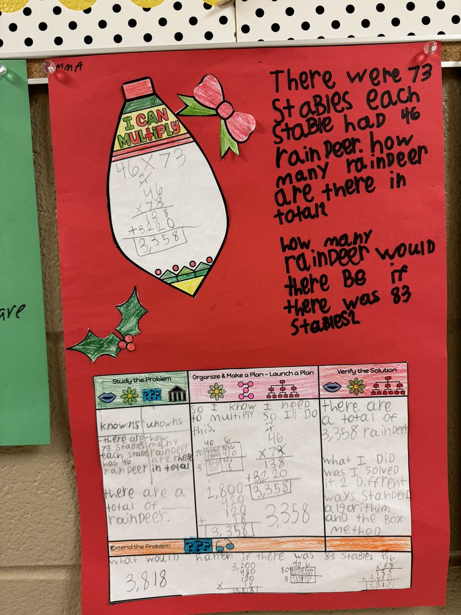 kcross34's tweet image. Also happening in 4th grade at @NISDEllison is some excellent examples of the SOLVE model incorporating Depth &amp;amp; Complexity! Can tell the students have communicated their math thinking effectively! Way to go, 4th graders! 👏🏻👏🏻 @NISDElemMath