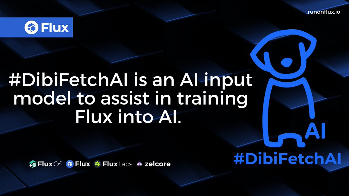 LizaFlux's tweet photo. Flux continues to bring innovation to the ecosystem.
Say hello to #DibiFetchAI. 🐶
#Flux $Flux #AI #Web3 #DePin #CloudComputing https://t.co/9WP3P7nhus