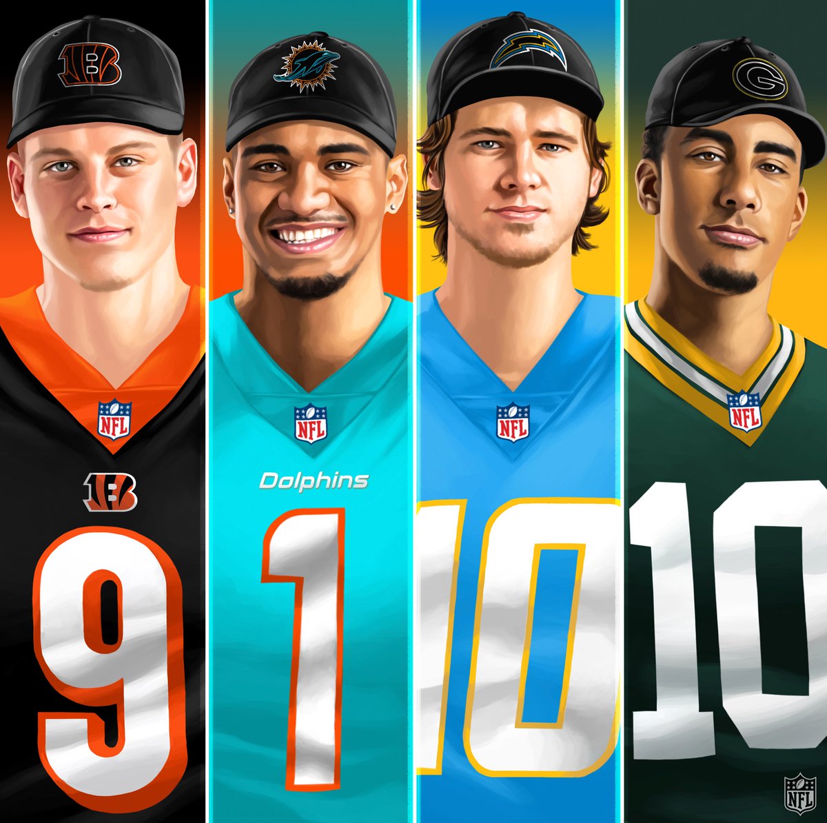IKE_Packers's tweet photo. Jordan Love
Joe Burrow
Justin Herbert
Tua Tagovailoa
Jalen Hurts

Which QB drafted in 2020 will have the best career?! https://t.co/6SBcVD77cE