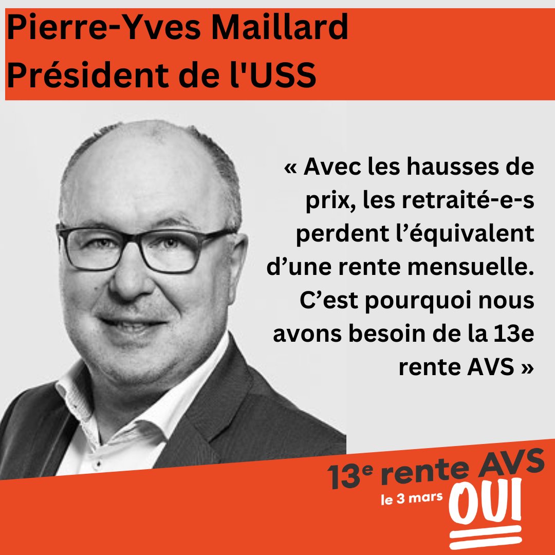 Arnaque_LPP_non's tweet photo. PY Maillard met le doigt sur le problème :
Tout est plus cher - la rente ne suffit plus pour vivre.
En raison du renchérissement et du choc des primes, les retraité-e-s perdent un mois entier de rente - cette perte de pouvoir d'achat doit maintenant être compensée. https://t.co/mymqmv9HAX