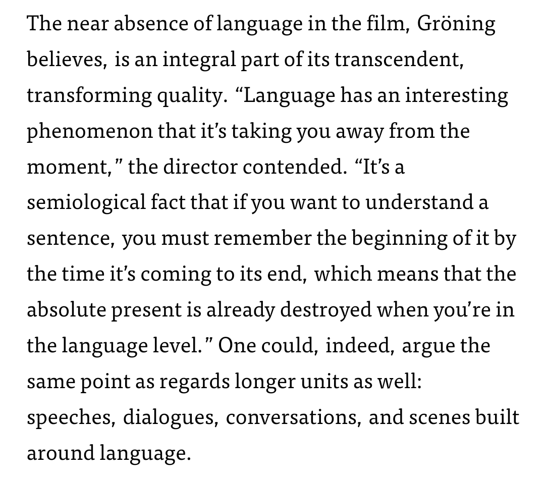 presentsilences's tweet photo. A fascinating interview where Philip Gröning talks about presence, silence and time in INTO GREAT SILENCE, courtesy of @DecentFilms: https://t.co/K7UfYFTKlN https://t.co/a6uExj6lUB