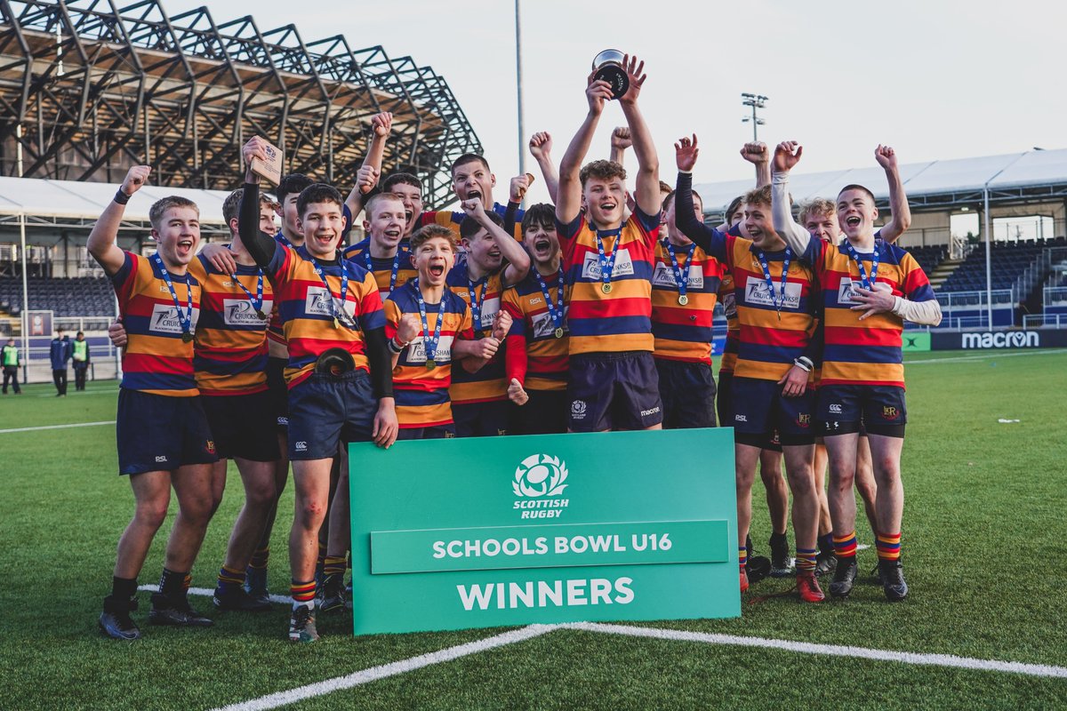 Lenzie Academy emerge victorious in the U16 Schools Bowl Final, with a 32-17 win over Queen Victoria School.

Match report ➡️ bit.ly/47J5p5i