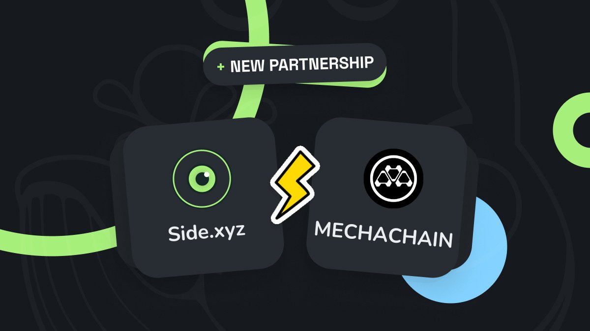 MECHACHAIN 🤝 Side

We’re thrilled to announce this new collaboration between our two projects.

<a href="/MechaChain/">MECHACHAIN</a> now uses a <a href="/sidexyz/">Side.xyz</a> page for its link in bio.