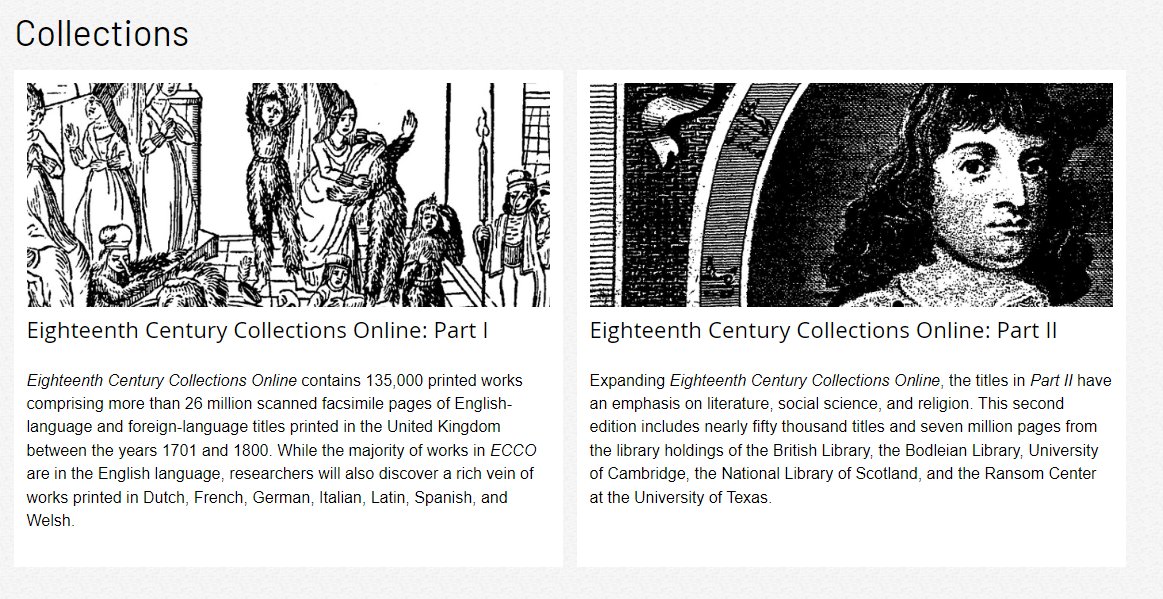 Eighteenth Century Collections Online, the largest most comprehensive online historical archive of its kind celebrates it's 20th anniversary!🥳See Gale-ASECS Fellows reshaping 18th Century Studies with their groundbreaking research @GaleEMEA rebrand.ly/a96a07b#Digita… @asecsoffice