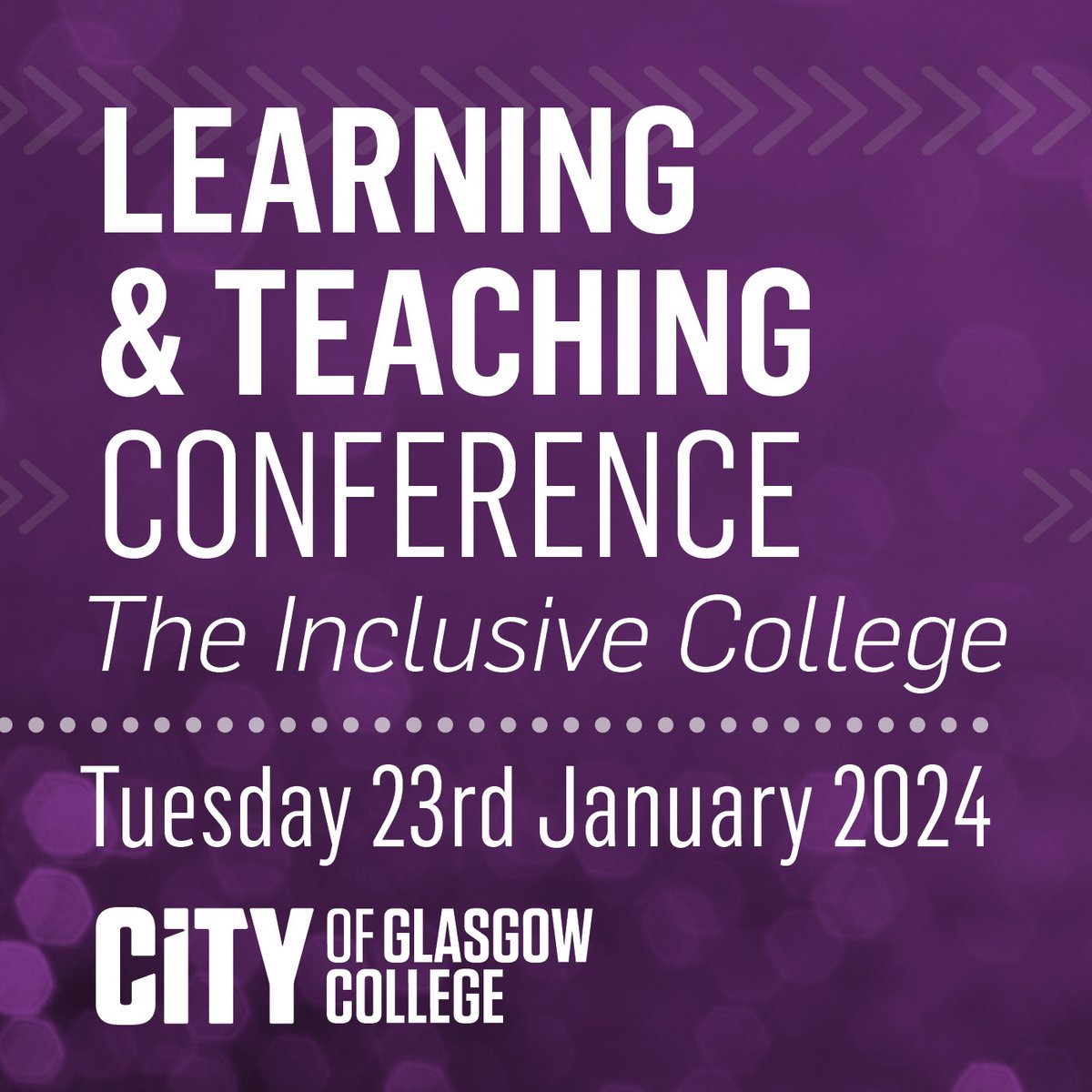 Join us at the Learning &amp; Teaching Conference on January 23, 2024 as we delve into the pivotal theme of "The Inclusive College." This  event places a special emphasis on Equality, Diversity, and Inclusion within the realm of education.  Register now: 👇 socsi.in/0X1SD