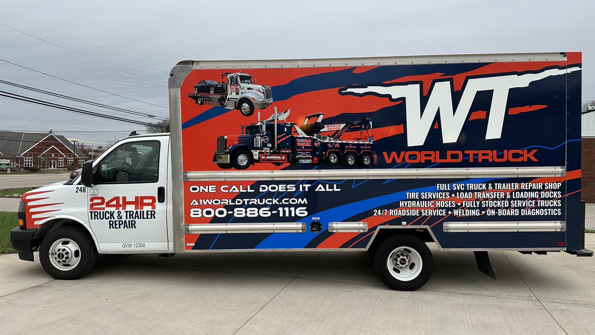 VMSgraphics's tweet image. This week's #WrappedWednesday is all about @A1worldTruck! 🚚 
Not only does advertising with custom graphics make your fleet work for you, but it's also cost-effective!
hubs.ly/Q02b1ggx0
#VisualMarkingSystems #TruckWraps #TrailerGraphics #AdvertisingRevolution