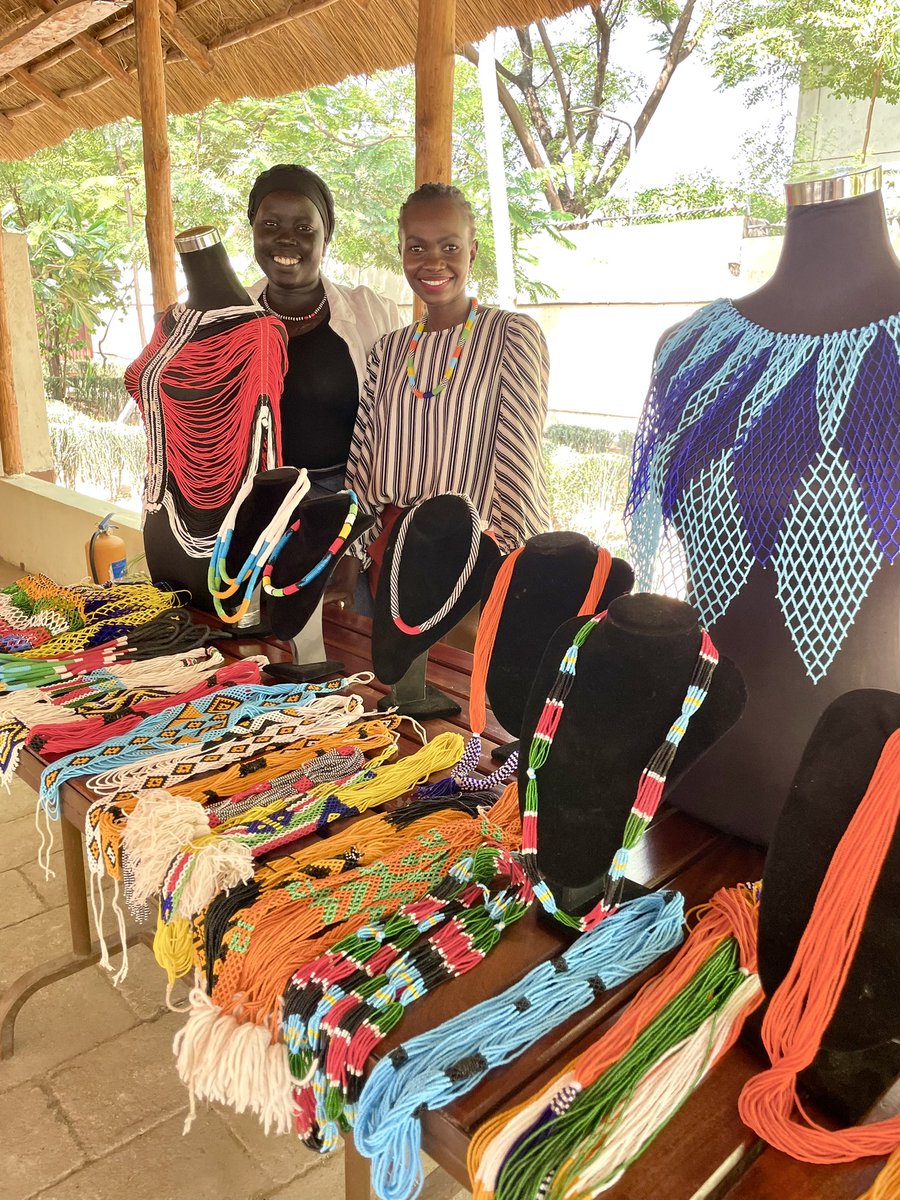 Yesterday I organized <a href="/UKinSouthSudan/">UK in South Sudan 🇬🇧🇸🇸</a>’s inaugural ‘Crafts for Community’ Market, inviting four brilliant South Sudanese NGOs to share their stories and give colleagues the chance to buy their beautiful handmade products. Lots raised for great causes &amp; many happy customers! #SSOT