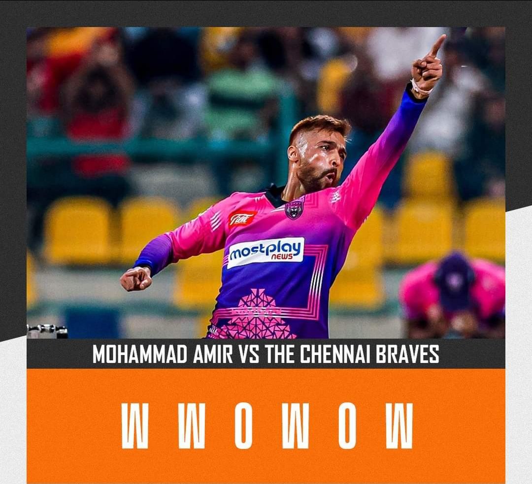 Prince_00411's tweet photo. Mohammad Amir just delivered one of the greatest overs of T10 League history 🔥
1⃣ Run out ✅
3⃣ Wickets ✅
#MohammadAmir #T10League #T10 #Bestfigure https://t.co/vLJ9T6q1Q4