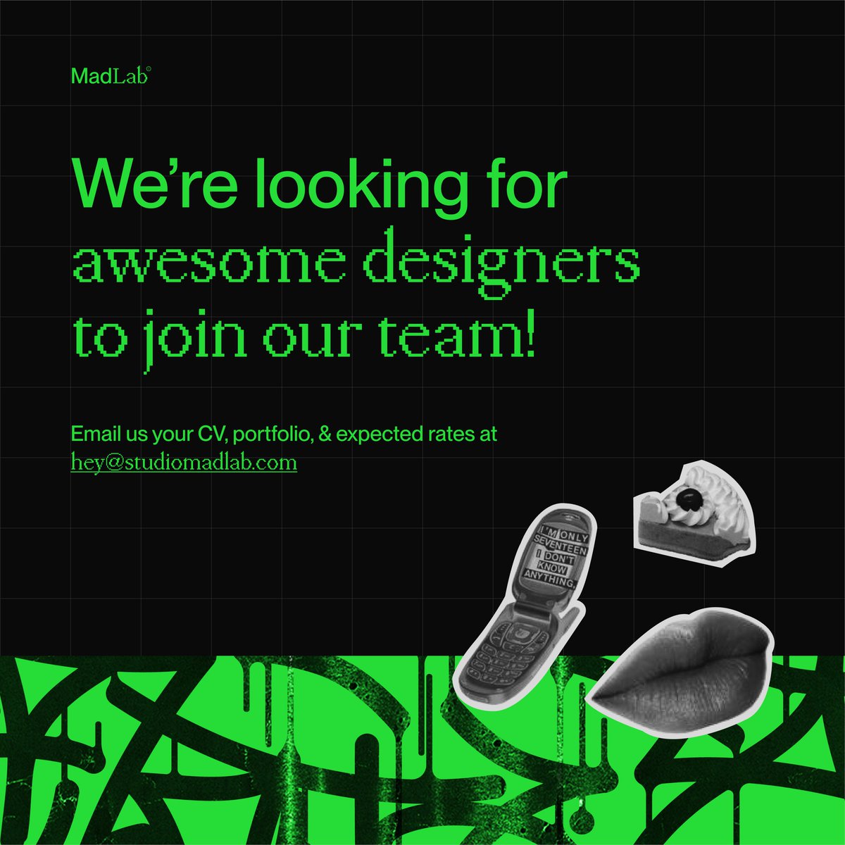 heyyy! we're looking for a part-time/full time designer to join our smol team and add some flair to our studio's projects! 

🏡 remote/WFH 
✨ paid time offs

you can learn more about what we're looking for and apply here! ✨ tinyurl.com/4b279m88