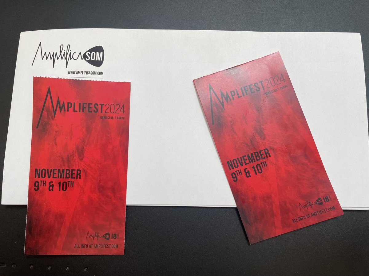 Vai um bilhete bonito para o Natal? A partir de hoje e até dia 19, qualquer bilhete adquirido para o Amplifest vai dar direito a um destes bonitos para que ofereçam a quem vos é mais especial❤️