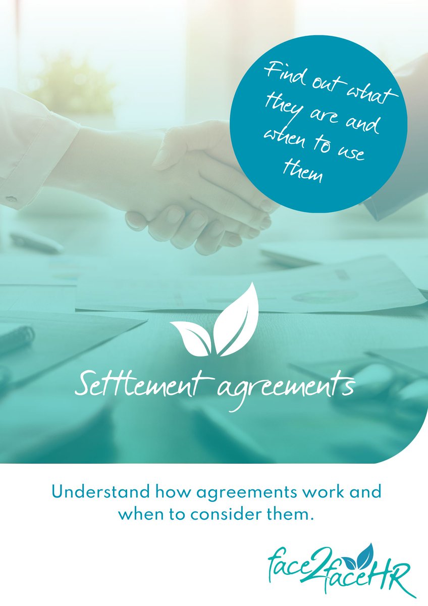 Every month we produce a #free #download on an #HR topic.  December's is now available and is all you need to know about settlement agreements and when you should consider using one:
face2facehr.com/download/milto…

#f2fhrmk #settlementagreement #HRtip #smeuk #outsourcedhr #sme