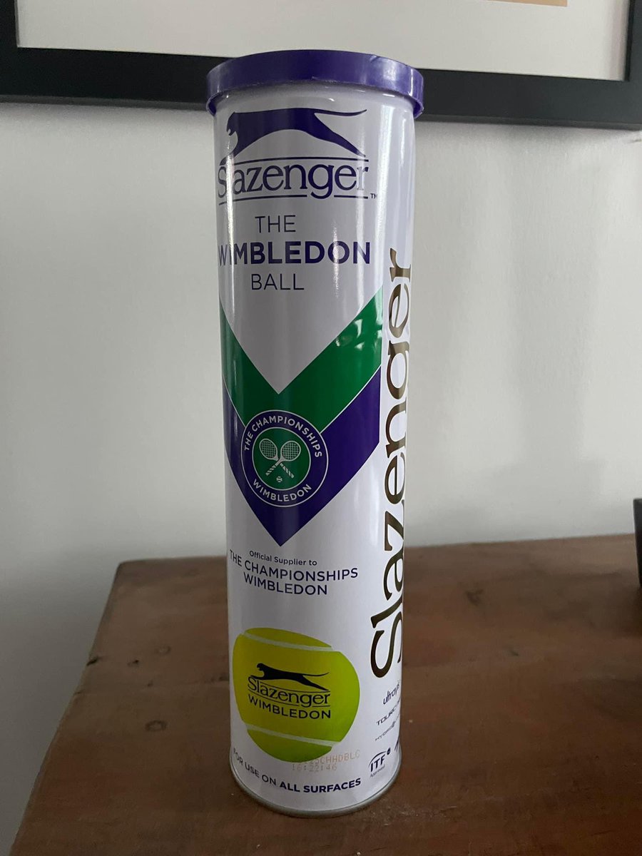 dsantat's tweet photo. HUGE thanks to @Gm7728 and Katie Russell for this amazing gift of official Wimbledon tennis balls that they hand delivered to me from #NCTE ❤️ #AFirstTimeforEverything https://t.co/GMmJQRdM7x