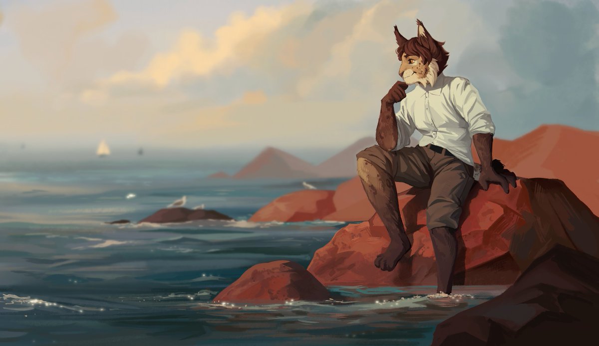 Sryer3's tweet photo. Posting more art I've been leaving out for too long! This piece by NovikJPG (https://t.co/OT2o5eyraM) is another simply amazing one. Dude just excels at these atmospheric pieces. https://t.co/6dSSjySBA0