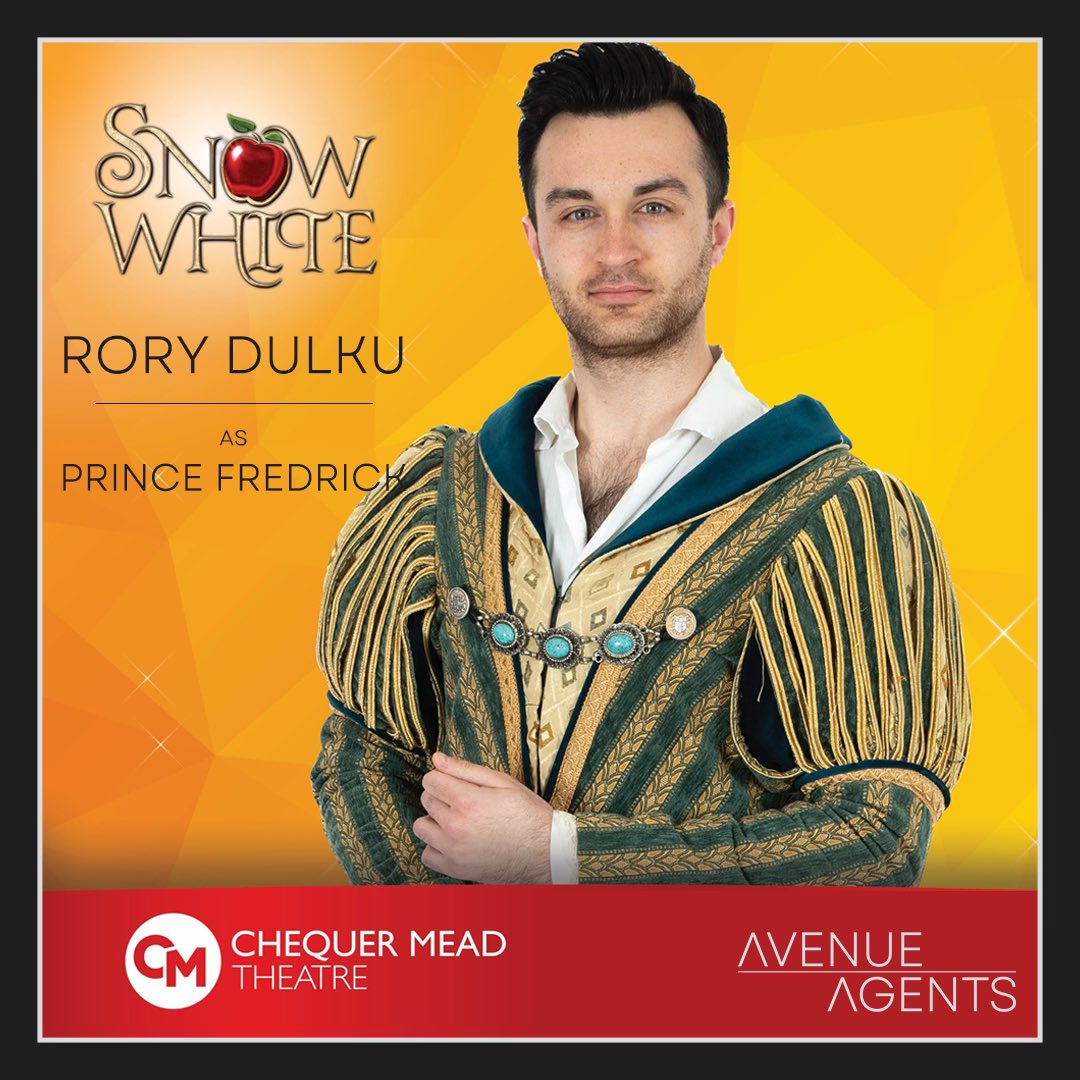 Avenue Agents (@avenue_agents) on Twitter photo Our brilliant <a href="/RoryDulku/">Rory Dulku</a> will be playing Prince Frederick in ‘Snow White’ for the Chequer Mead Theatre this Christmas!
#RoryDulku Our brilliant <a href="/RoryDulku/">Rory Dulku</a> will be playing Prince Frederick in ‘Snow White’ for the Chequer Mead Theatre this Christmas!
#RoryDulku