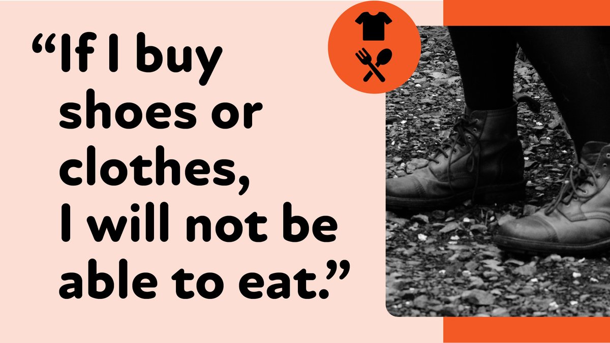 Shoes or food? The agonising choices people seeking asylum face every day when living on asylum support payments. Hear from over 300 people about what it’s like #SurvivingInPoverty @AsylumMatters report 👇
asylummatters.org/2023/12/06/new…
