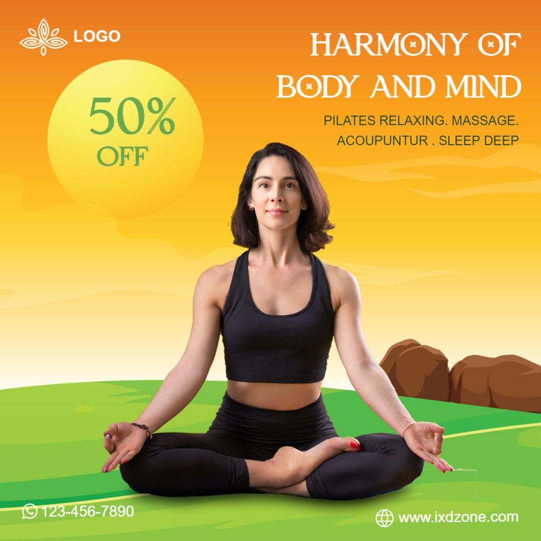 Customize Your Mindful Yoga Experience and Share It Swiftly ixdzone.com/design/?templa… #ixdzone #matrixcanvas #YOGAPOST #socialmedia #socialmediapostdesign