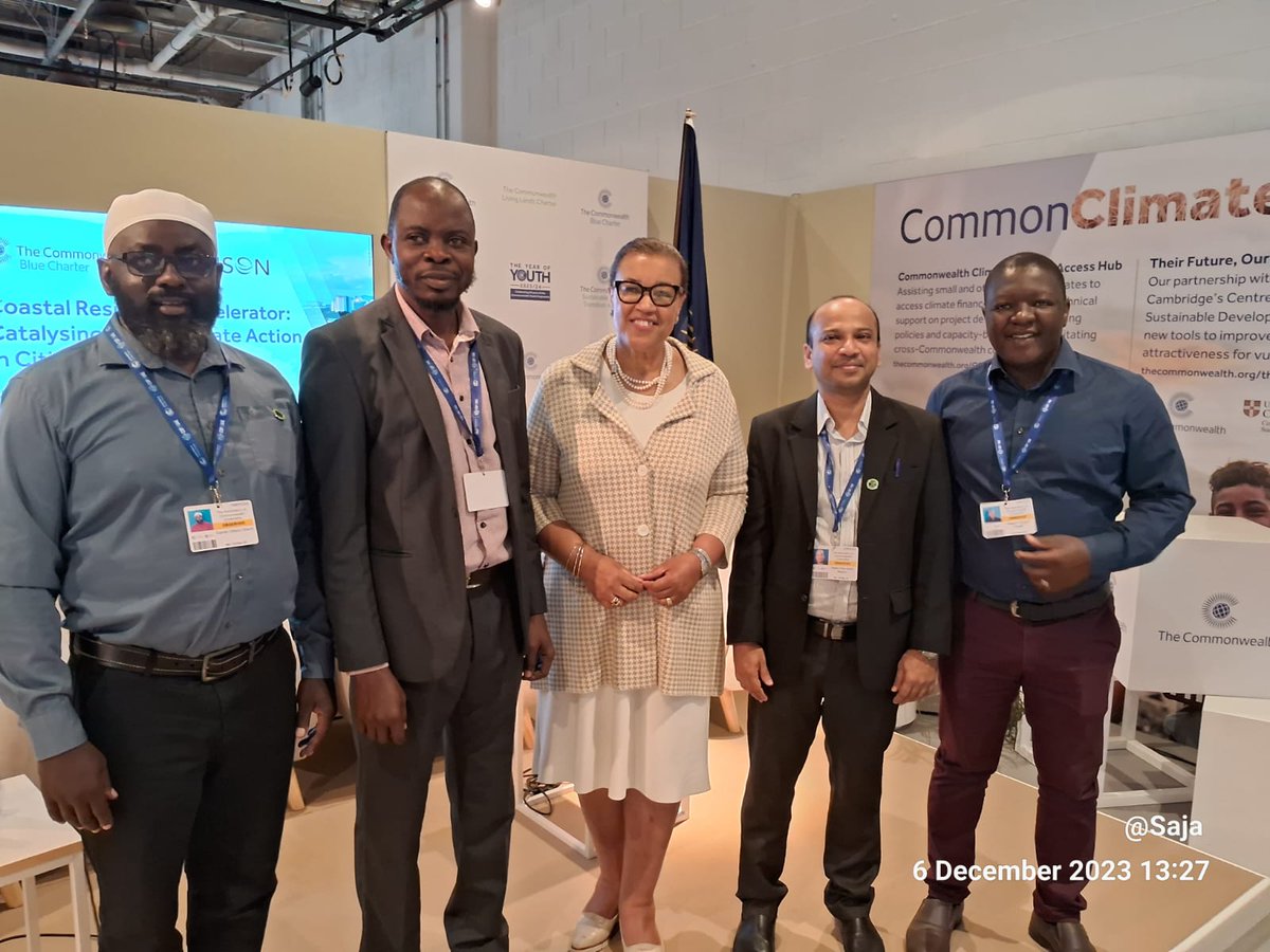 Great to connect with other <a href="/The_ACU/">The Association of Commonwealth Universities</a>  #FuturesClimateCohort &amp; Baroness Patricia Scotland, <a href="/commonwealthsec/">The Commonwealth</a> after opening this #COP28UAE session: “Coastal Resilience Accelerator: Catalysing Quick Climate Action in Cities". 

#CommonwealthForClimate
<a href="/Univenofficial/">University of Venda</a>