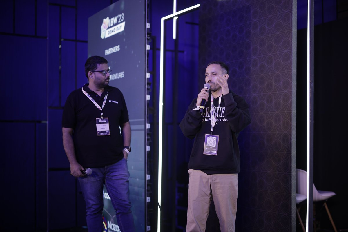 IBWofficial's tweet photo. From the Consumer Sector category, the first was @worktogether_io, pitching about their anonymized social media platform for employees, leveraging Zero-Knowledge (ZK) proofs for true anonymity. https://t.co/bnFLvJ32um