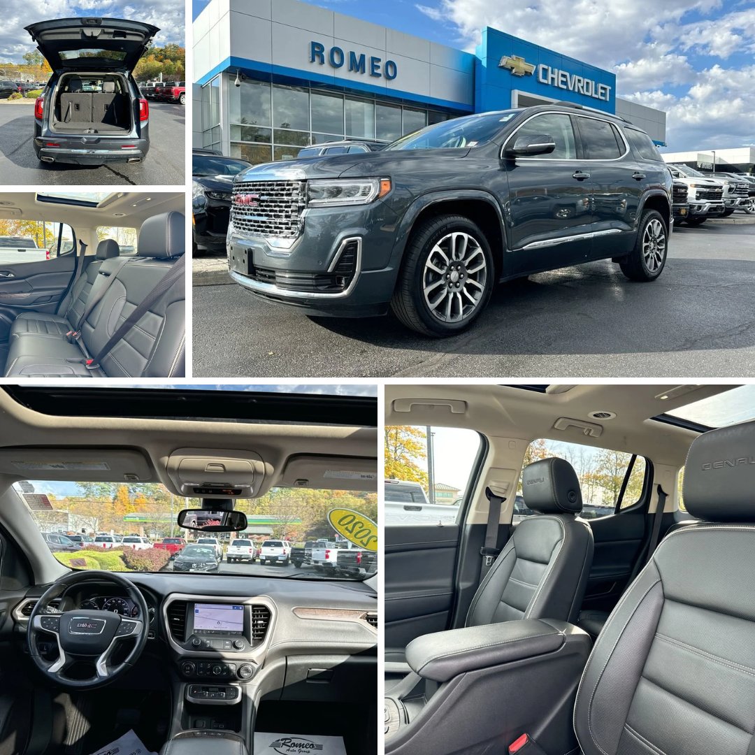 RomeoAutoGroup's tweet image. Ready to make a statement on the road? Then come test drive this 2020 GMC Acadia! You will not be disappointed. 🚙✨ 

Get started here: 👉  rpb.li/HfX6

#RomeoAutoGroup #RomeoChevroletBuickGMC #GMCAcadia #SleekStyle #AdventureAwaits