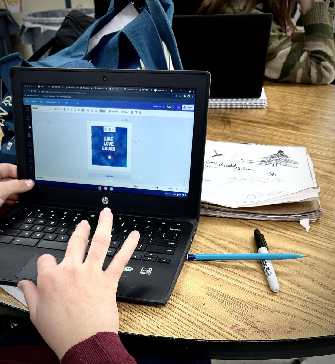 💥My Art 2 class loved having our amazing NISD Tech Coach @ATCoachCardenas guest teaching a sticker design class on <a href="/canva/">Canva</a> this morning!! Students are so excited to have their designs printed out! 💥<a href="/NISDStinson/">Stinson MS NISD</a> #SkyhawkPride