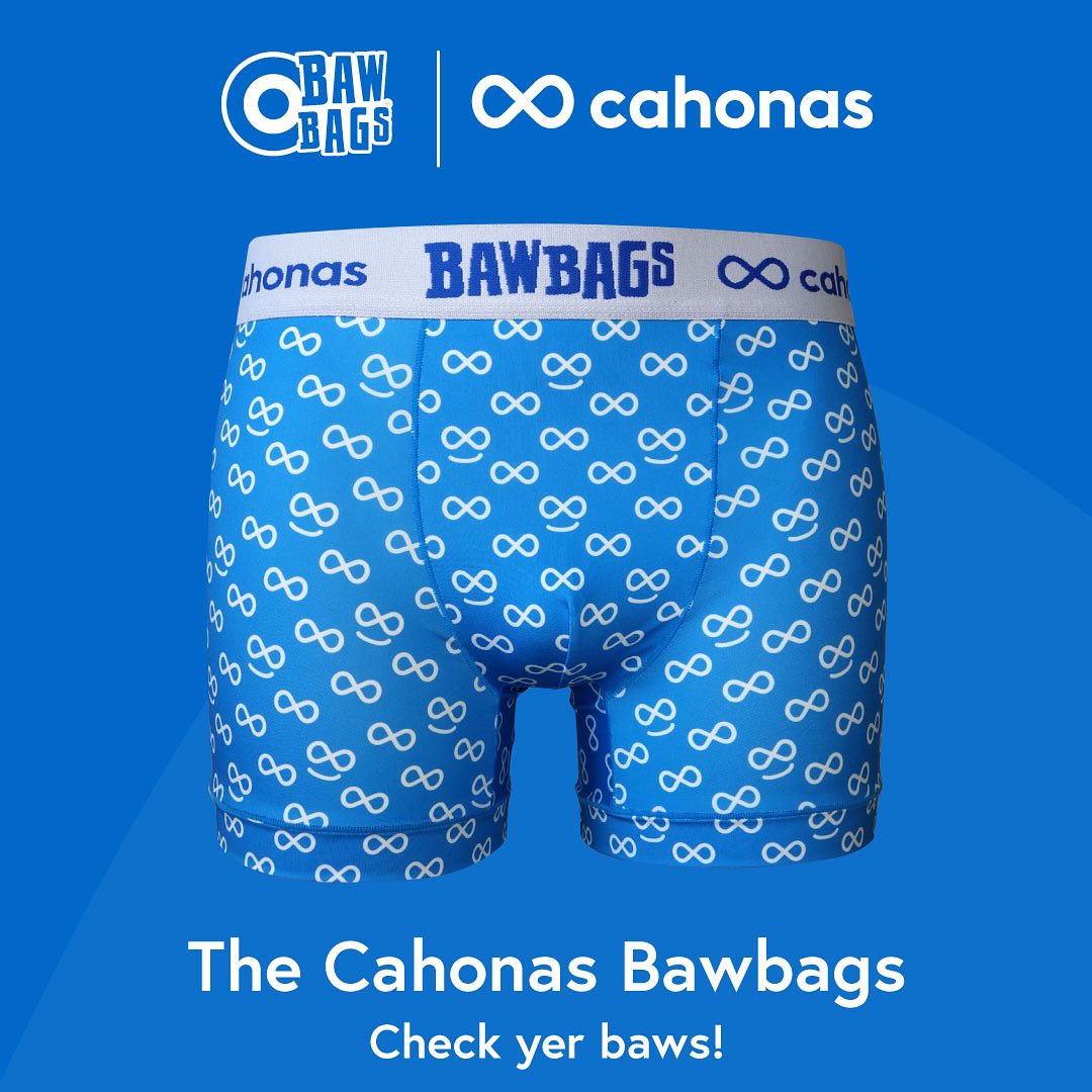 A brief announcement! Hold onto your waistbands, folks, because we've got some undie-niably exciting news to share! Cahonas is absolutely pants-over-heels excited to thank our pals at <a href="/BAWBAGS/">Bawbags Underwear</a> underwear for launching an exclusive pair of Cahonas boxer shorts in support of