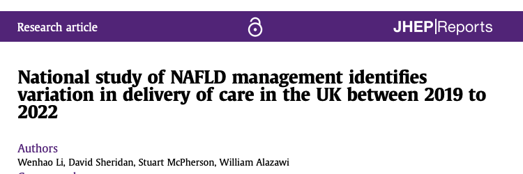 Real-world MASLD practices in the UK: ‼️ 55% of individuals with #MASLD received documented #exercise counseling and 36% dietary counseling in a provocative study looking at outpatient clinics by @WillAlazawi @stumcp and team ‼️ pubmed.ncbi.nlm.nih.gov/38023607/