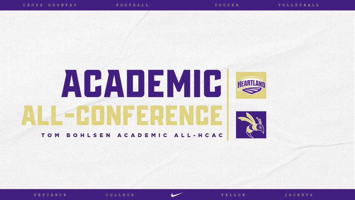 Defiance places 38 student-athletes on HCAC's Fall All-Academic Team

📰 defianceathletics.com/general/2023-2…