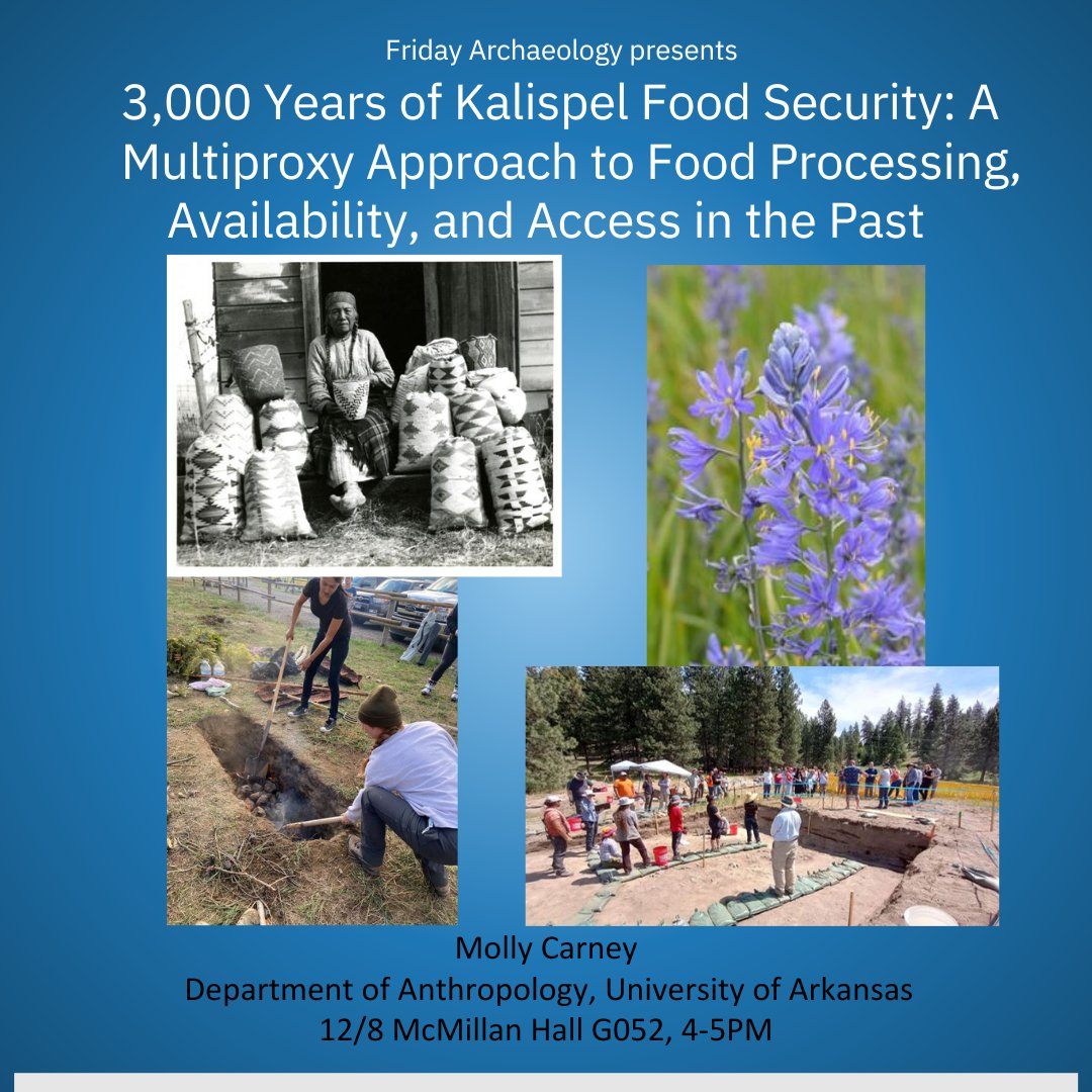 A happy hour will follow this week's Friday Archaeology at Blueberry Hill at 5:30pm.  This will be a good opportunity for us to meet our guest speaker, Molly Carney, and to send off a successful semester of archaeology!