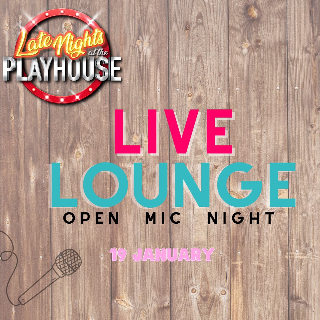 🎤Live Lounge Open Mic Night 📆19 January | 18:30 🎟tinyurl.com/3kd6ufwj Join us at Harlow Playhouse for our LIVE LOUNGE OPEN MIC EVENING! Sign up from 6.30pm to sing, play or joke your way through till 11pm and enjoy our pizzas and drinks promotions!