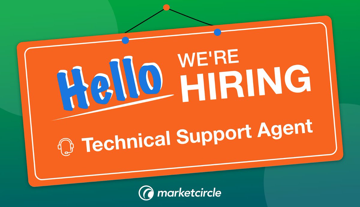 marketcircle's tweet image. We&apos;re looking for a dynamic individual to join Marketcircle as a Technical Support Agent. Come work for a certified #GreatPlacetoWork and embark on this journey with us! Apply now: buff.ly/485uZRx

#techhire #techjobs #hiringintech #customersupport #technicalsupport