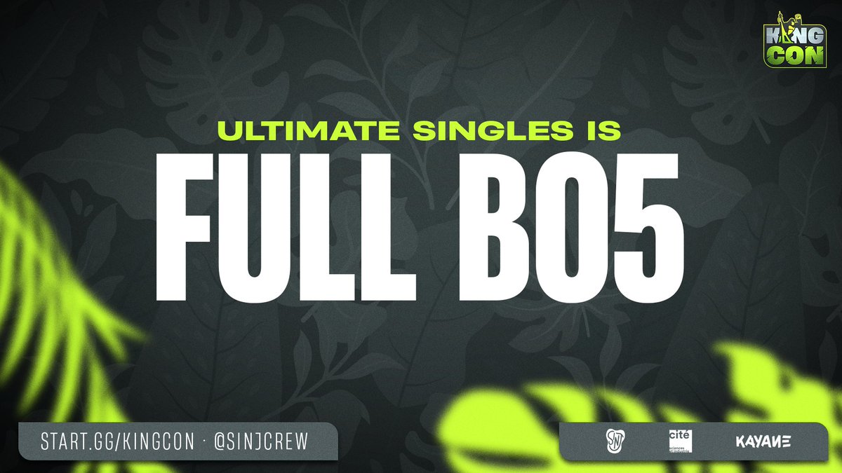 KING CON - Ultimate Singles is full BO5