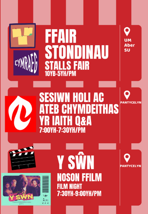 CelticAber's tweet image. There will be an informal chance to practice your Welsh from 11-12 and then at 12 one of our dept graduates, Felix, will give a talk in English about the situation of the Welsh language today. Croeso i bawb! #cyrmaeg #celticstudies #languagerevitalisation (2/2)