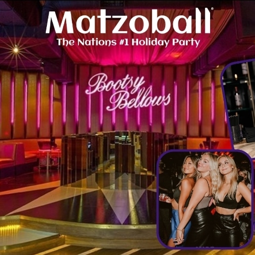 Eventbusters's tweet image. Christmas Eve from 9pm - 2am, the Matzoball for JEWISH SINGLES ages 21-49  at Bootsy Bellows | 9229 Sunset Blvd., West Hollywood, CA 90069 Use my coupon code BARRY23 for a 15% discount on tickets.   matzoball.org/#losangeles #jewishsingles #jewish #jewishlosangeles #matzoball