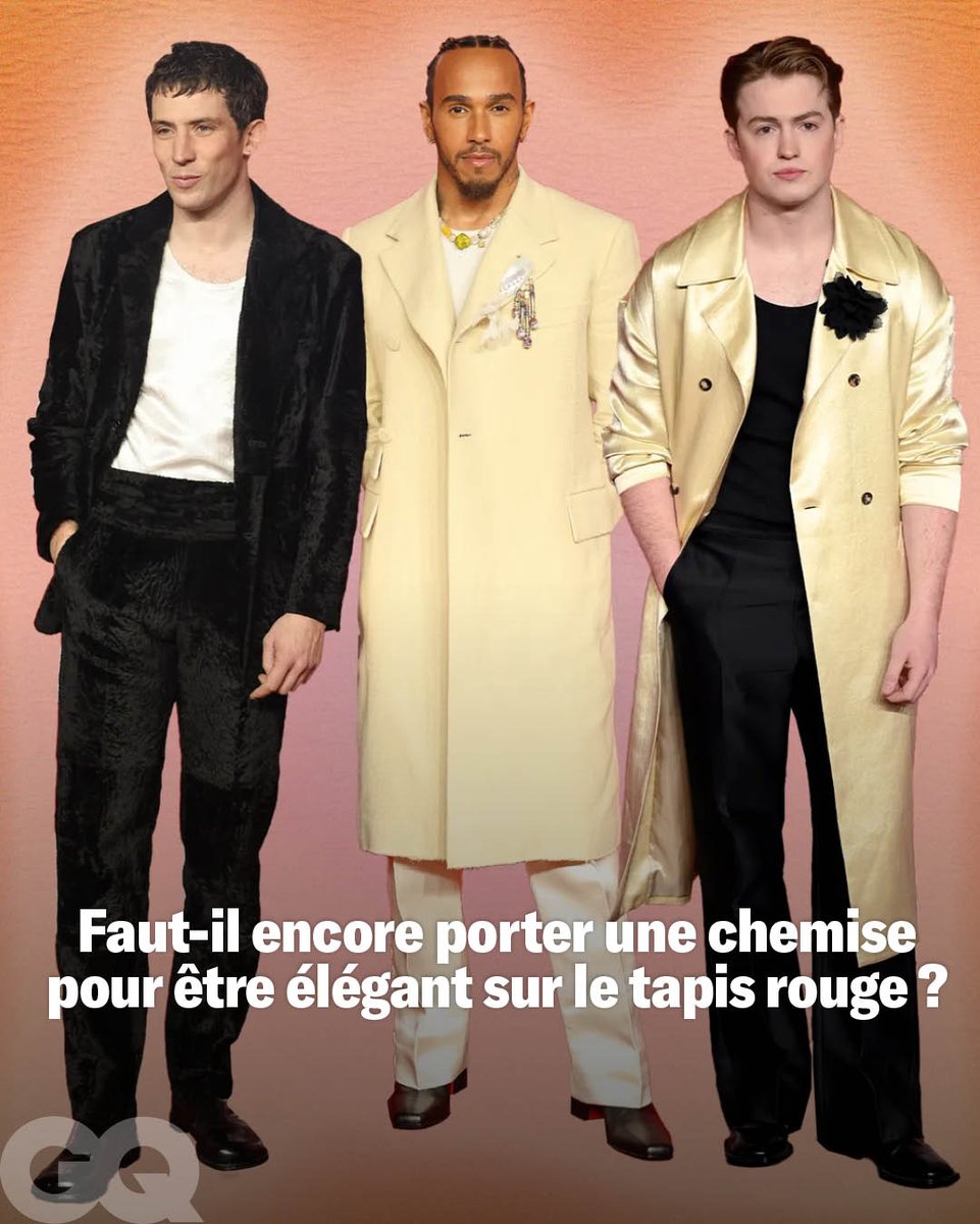 GQ_France's tweet photo. #KitConnor, Lewis Hamilton, Josh O'Connor... ils ont tous fait tomber la chemise aux #BritishFashionAwards ! 

À lire ➡️ https://t.co/OlfGrNajrm https://t.co/KGXxchiokf