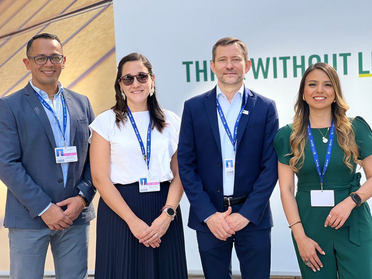 CamagroGuate's tweet photo. Directores del Consejo Agroindustrial participan en la COP28 y sostienen reuniones con representantes de organizaciones internacionales para promover el desarrollo sostenible del sector agro.

#COP28UAE #Grepalma #AgroProgreso #Camagro https://t.co/F7uRufglBO