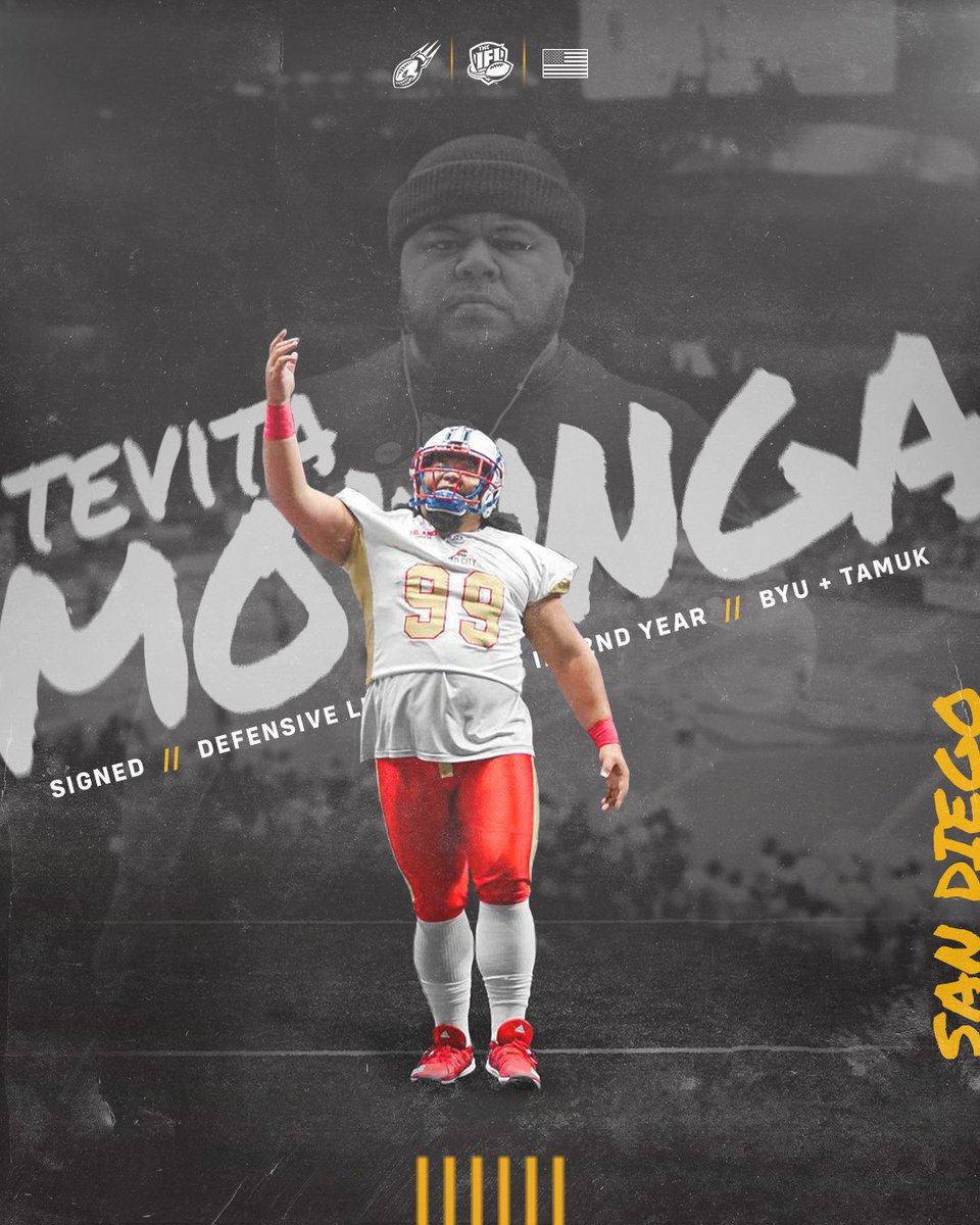 sdstrikeforce's tweet image. #SanDiego has signed former @BYUFootball / @JavelinaSports DL @mounga50 to their 2024 @IndoorFL Roster.

📰: loom.ly/KzhVBws