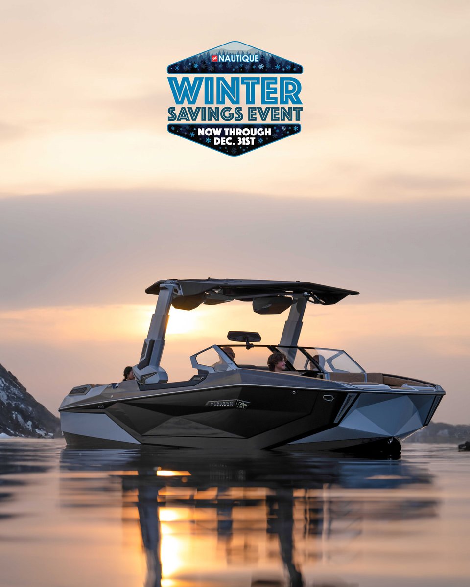 Now through December 31st, you can save thousands on new and in-stock @nautiqueboats. To learn more, give us a call! ❄️❄️❄️