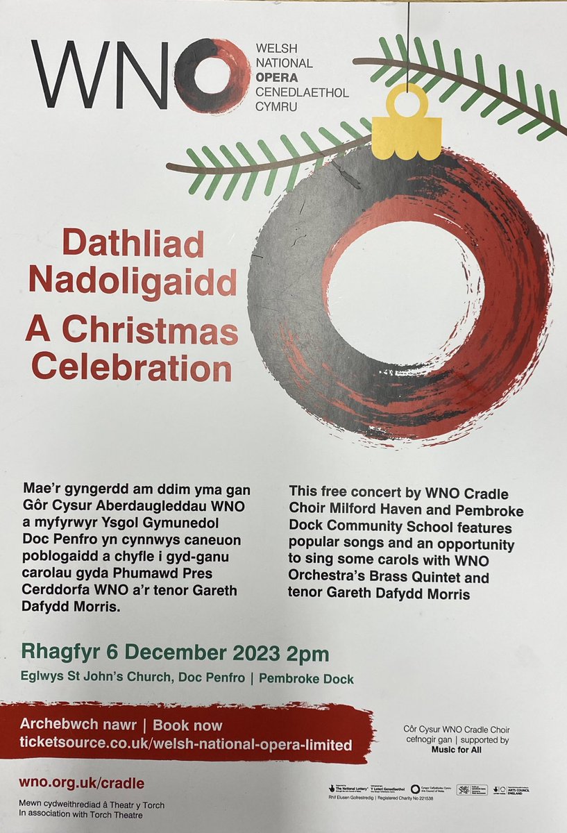 What a wonderful afternoon spent with the community, @WNOtweet & the #Cradlechoir getting into the festive spirit ❤️🎄Pupils @PDCSPrimary are grateful for the experience & thoroughly enjoyed themselves! Diolch yn fawr to all involved 😀#NadoligLlawen
