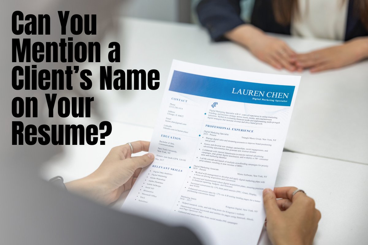 💡 Career tip! Can you mention a client’s name on your resume? Here are recruiter-backed do’s and don’ts of what type of information you can include on your resume or CV. Learn more 👉 bit.ly/3RsOqP0 #careeradvice #careerdevelopment #resume