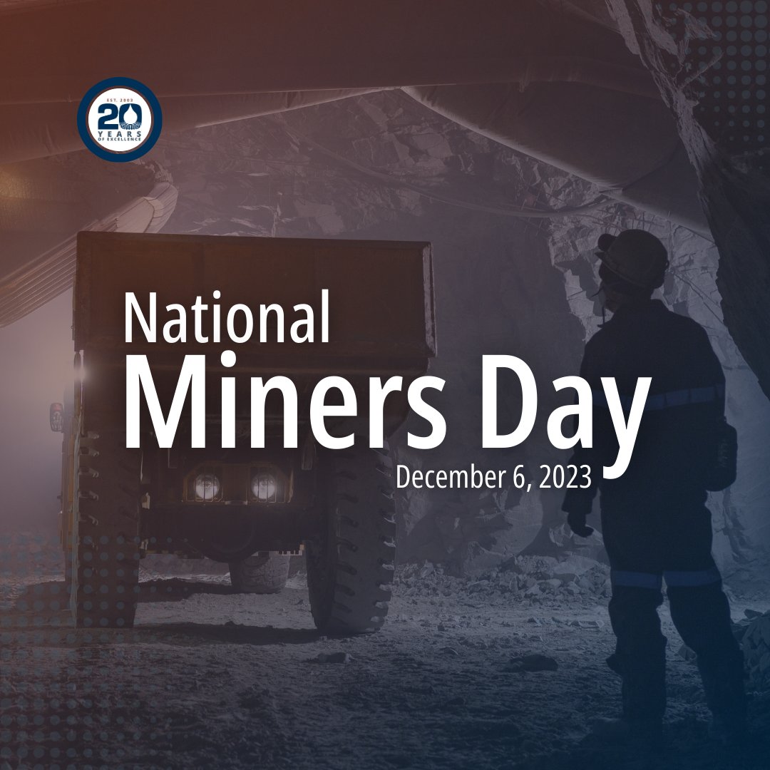 Soilworks's tweet photo. Paying tribute to the heart of mining &amp; honoring the dedication &amp; resilience of every miner on National Miners Day ⚒️. At Soilworks, we're proud to support safer, more efficient mining with our innovative solutions.

#NationalMinersDay #MiningSafety #SustainableMining #Soilworks" https://t.co/AvDb6PB9ZM