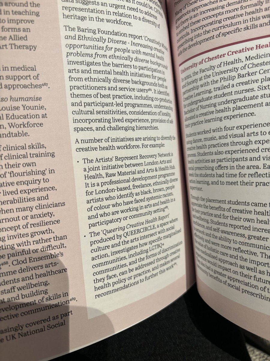 We are pleased to be featured in the #CreativeHealthReview @TheNCCH alongside @RawMusicMedia @artshealthhub (and next to @queercircle ❤️)