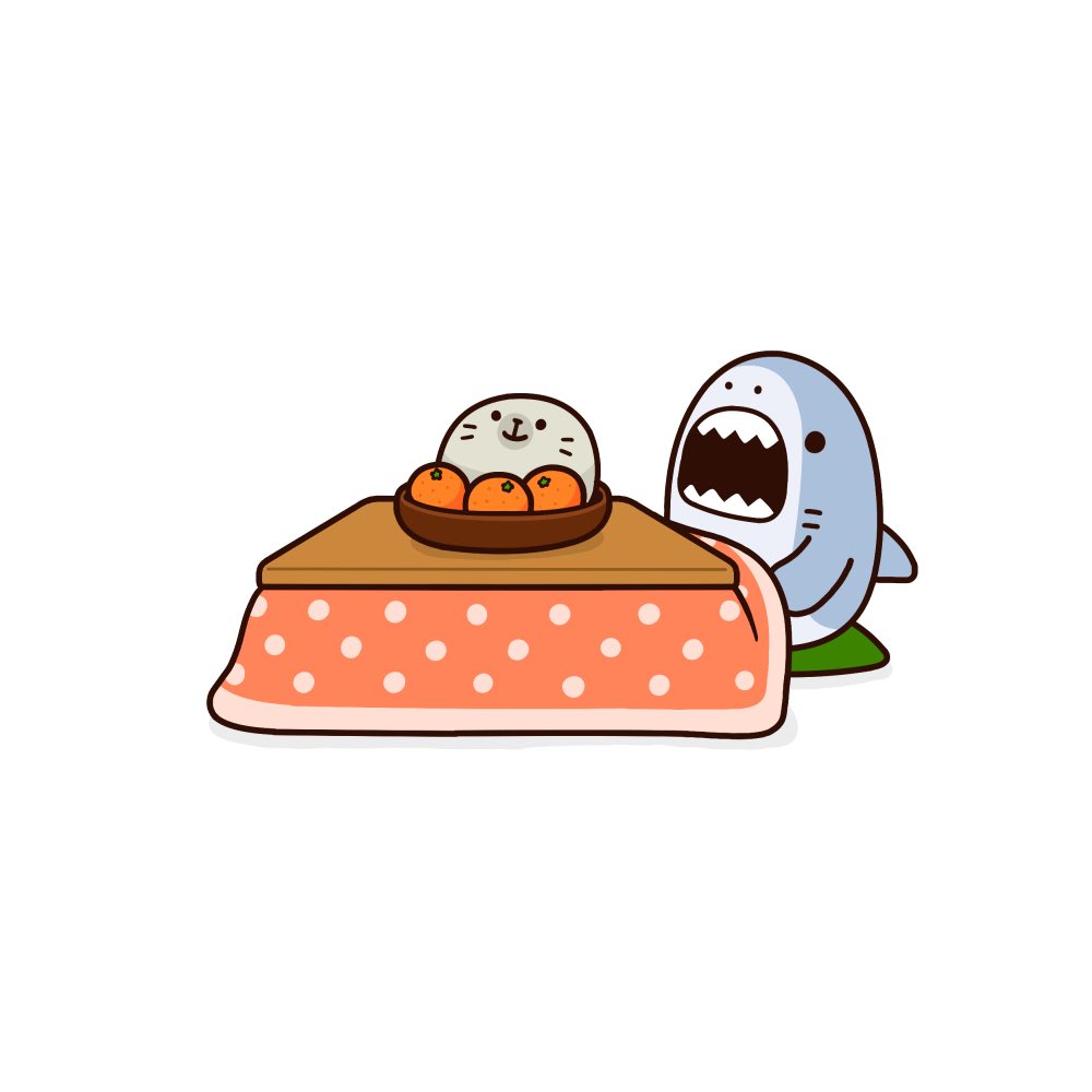 fruit table food shark no humans white background mandarin orange  illustration images