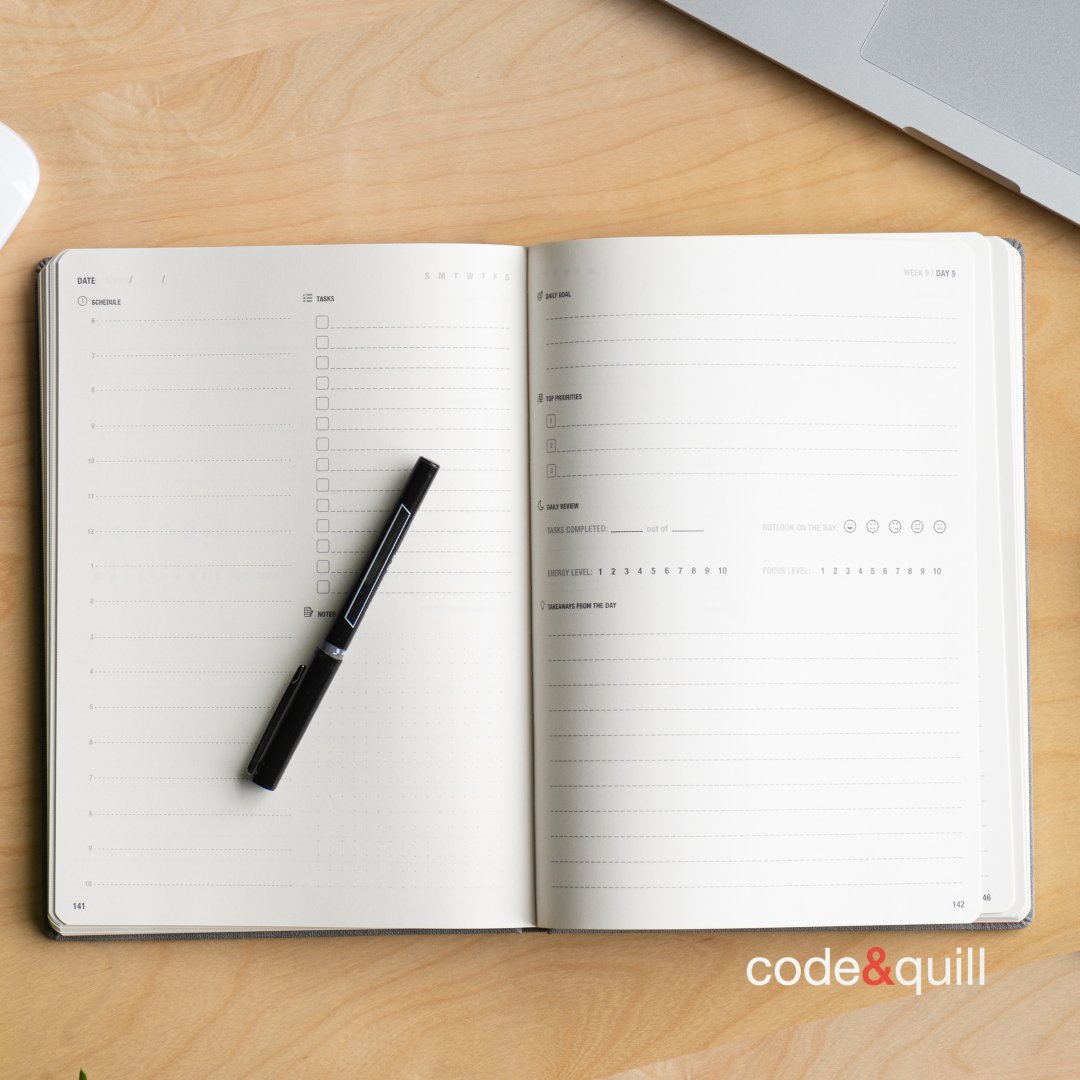 codeandquill's tweet image. What is your go-to writing instrument for note taking?